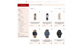 Page catégorie avec filtres