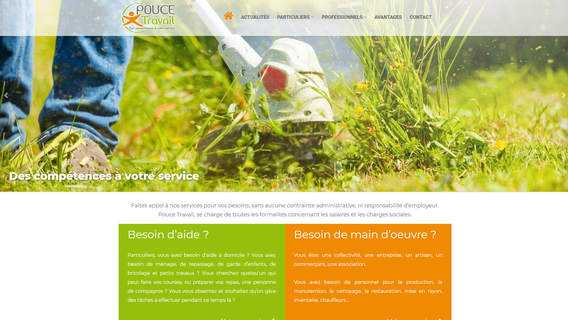 Site Internet de Pouce Travail à Saint Junien