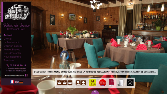 Site Internet du Relais du Taurion